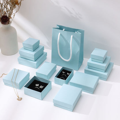 Fashion Solid Color Paper Jewelry Boxes