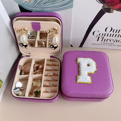 Simple Style Letter Pu Leather Flannel Wholesale Jewelry Boxes