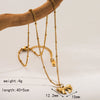 304 Stainless Steel 18K Gold Plated IG Style Sweet Artistic Polishing Butterfly Bow Knot Rings Earrings Necklace