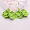 1 Pair Casual Vacation Petal Spray Paint Tassel Pleated Arylic Drop Earrings