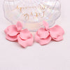 1 Pair Casual Vacation Petal Spray Paint Tassel Pleated Arylic Drop Earrings