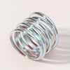 Retro Printing Copper Zircon Rings