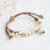 Retro Butterfly Alloy Rope Ceramics Wholesale Bracelets