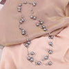 Casual Simple Style Round Imitation Pearl Alloy Beaded 14K Gold Plated Women's Long Necklace