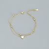 Sterling Silver Casual Simple Style Plating Heart Shape Bracelets