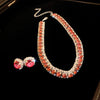 Copper Elegant Shiny Inlay Geometric Rhinestones Jewelry Set