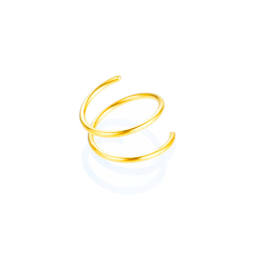 Simple Style Solid Color Stainless Steel Plating Nose Ring