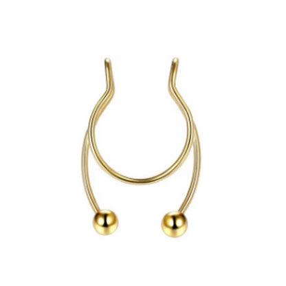 Fashion U Shape Stainless Steel Plating Nose Ring