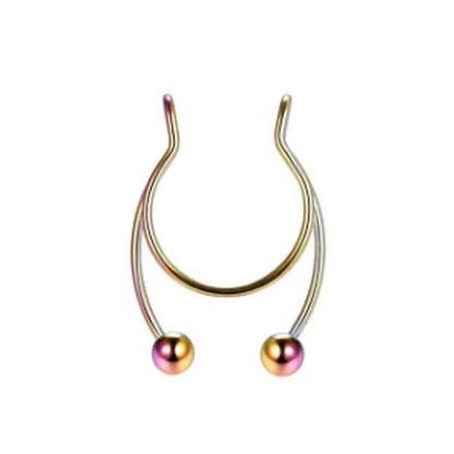 Fashion U Shape Stainless Steel Plating Nose Ring