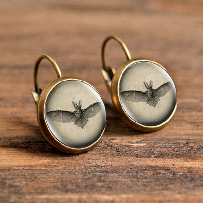 1 Pair Casual Simple Style Animal Round Plating Inlay Alloy Glass Earrings