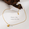 Wholesale Beach Starfish Shell 304 Stainless Steel Copper Inlay 18K Gold Plated Artificial Pearls Zircon Pendant Necklace