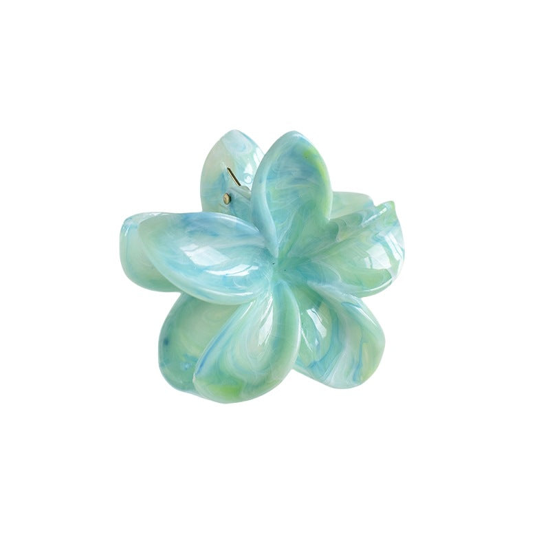 Women'S Simple Style Flower Plastic Resin Hair Claws