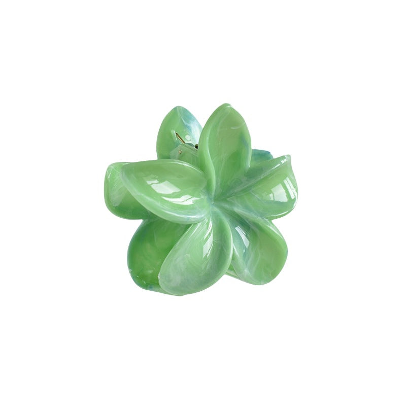 Women'S Simple Style Flower Plastic Resin Hair Claws