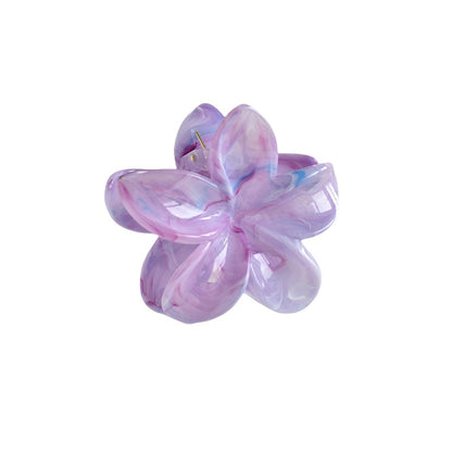 Women'S Simple Style Flower Plastic Resin Hair Claws