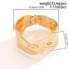 Wholesale Jewelry IG Style Geometric Iron White Gold Plated Gold Plated Bangle