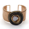 Wholesale Jewelry Simple Style Color Block Alloy Rhinestones Inlay Bangle