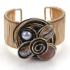 Wholesale Jewelry Simple Style Color Block Alloy Rhinestones Inlay Bangle