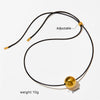 French Style Simple Style Round Star Water Droplets 316L Stainless Steel  Rope 18K Gold Plated Unisex Pendant Necklace