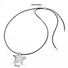 French Style Simple Style Round Star Water Droplets 316L Stainless Steel  Rope 18K Gold Plated Unisex Pendant Necklace