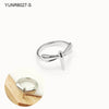 Wholesale Jewelry Simple Style Circle 304 Stainless Steel 18K Gold Plated Plating Rings