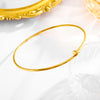 Wholesale Jewelry Simple Style Classic Style Solid Color Titanium Steel 18K Gold Plated Plating Choker