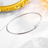 Wholesale Jewelry Simple Style Classic Style Solid Color Titanium Steel 18K Gold Plated Plating Choker