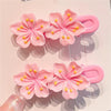 Women'S Sweet Simple Style Flower Mixed Materials Hair Clip