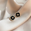 1 Pair IG Style Simple Style U Shape Geometric Flower Inlay Imitation Pearl Artificial Pearls Rhinestones Drop Earrings Ear Studs