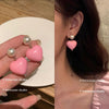 1 Pair IG Style Simple Style U Shape Geometric Flower Inlay Imitation Pearl Artificial Pearls Rhinestones Drop Earrings Ear Studs