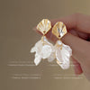 1 Pair IG Style Sweet Flower Bow Knot Inlay Alloy Artificial Pearls Rhinestones Ear Studs