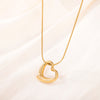 Simple Style Heart Shape Titanium Steel Wholesale Pendant Necklace