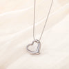 Simple Style Heart Shape Titanium Steel Wholesale Pendant Necklace