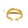 Wholesale Jewelry Simple Style Classic Style Solid Color 304 Stainless Steel Gold Plated Plating Rings