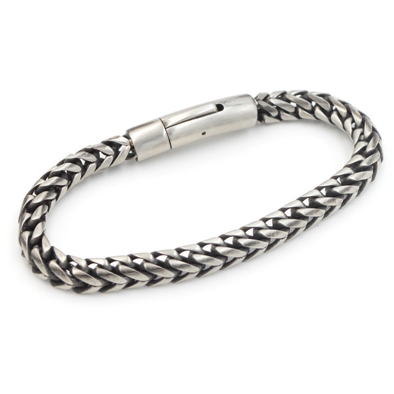 Casual Simple Style Solid Color Titanium Steel Unisex Bracelets