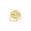 Wholesale Jewelry Simple Style Geometric Round Heart Shape 304 Stainless Steel 18K Gold Plated Plating Open Rings