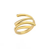 Wholesale Jewelry Simple Style Geometric Round Heart Shape 304 Stainless Steel 18K Gold Plated Plating Open Rings