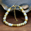 Simple Style Classic Style Round 316L Stainless Steel  Semi-precious Stone Wholesale Bracelets