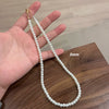 Casual Simple Style Round Imitation Pearl Titanium Steel Wholesale Necklace