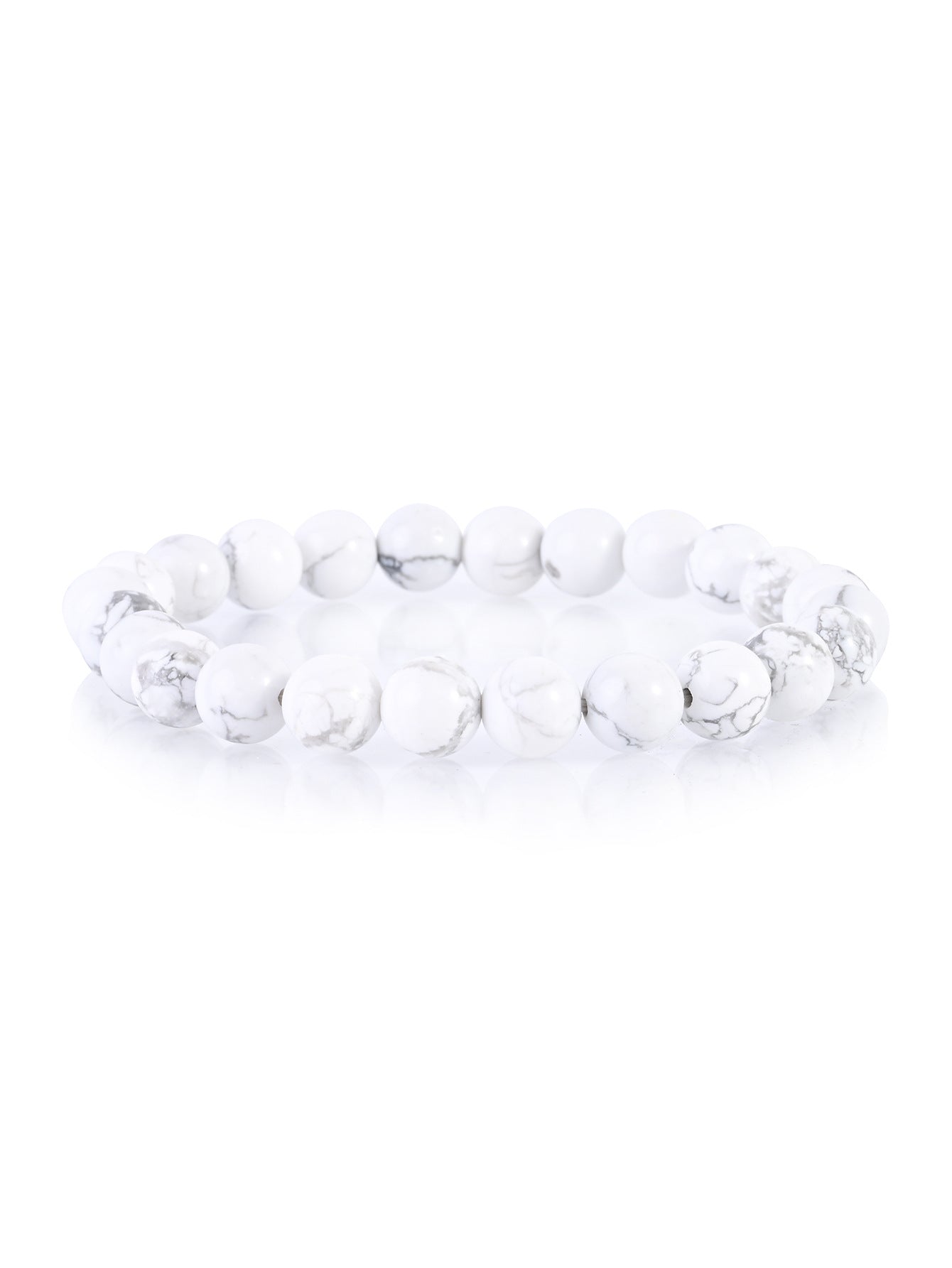 Casual Simple Style Round Natural Stone Lava Rock Bracelets In Bulk