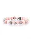 Casual Simple Style Round Natural Stone Lava Rock Bracelets In Bulk