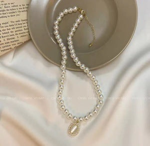 1 Piece Fashion Heart Shape Flower Imitation Pearl Plating Women's Necklace