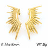 1 Pair Vintage Style Sun Plating 304 Stainless Steel 18K Gold Plated Ear Studs