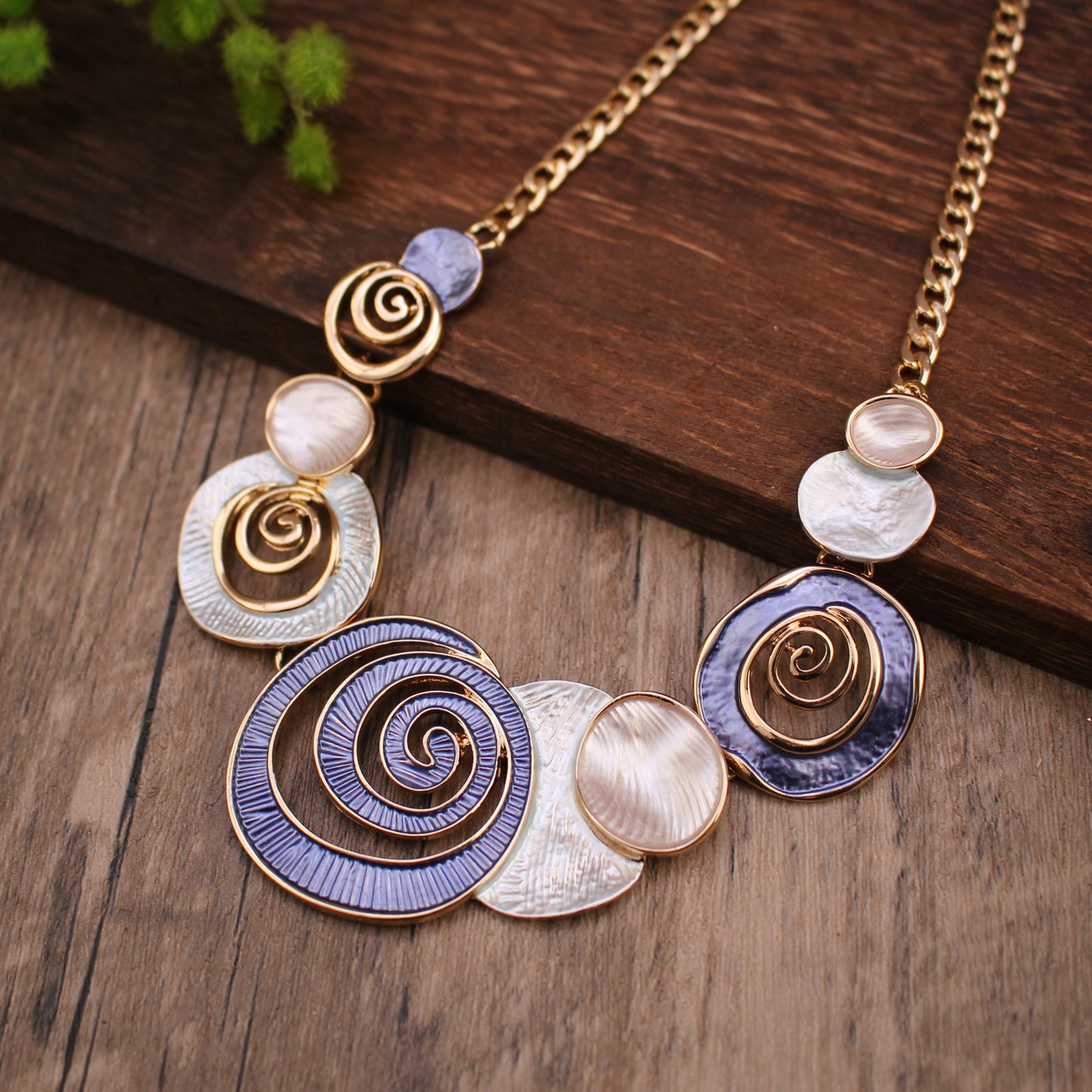 Casual Simple Style Spiral Alloy Zinc Alloy Wholesale Necklace