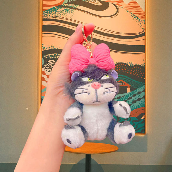 Cute Animal Pp Cotton Women'S Bag Pendant Keychain