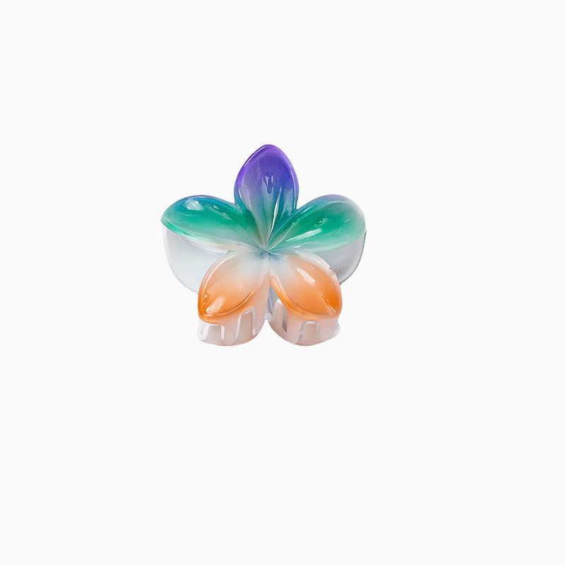 Women'S Cute Flower Plastic Resin Stoving Varnish Hair Claws