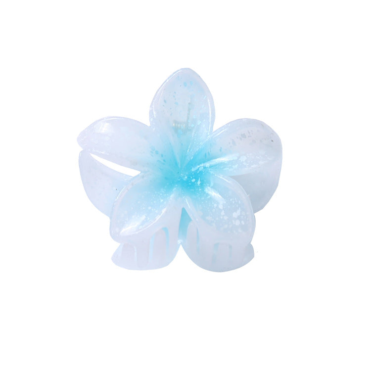 Women'S Simple Style Flower Plastic Resin Stoving Varnish Hair Claws