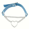 IG Style Y2K Cool Style Heart Shape Pu Leather Alloy Metal Wholesale Double Layer Necklaces