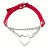 IG Style Y2K Cool Style Heart Shape Pu Leather Alloy Metal Wholesale Double Layer Necklaces