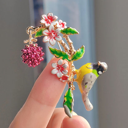 Pastoral Bird Alloy Plating Unisex Brooches