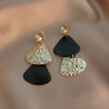 1 Pair Simple Style Heart Shape Flower Alloy Inlay Rhinestones Women'S Earrings